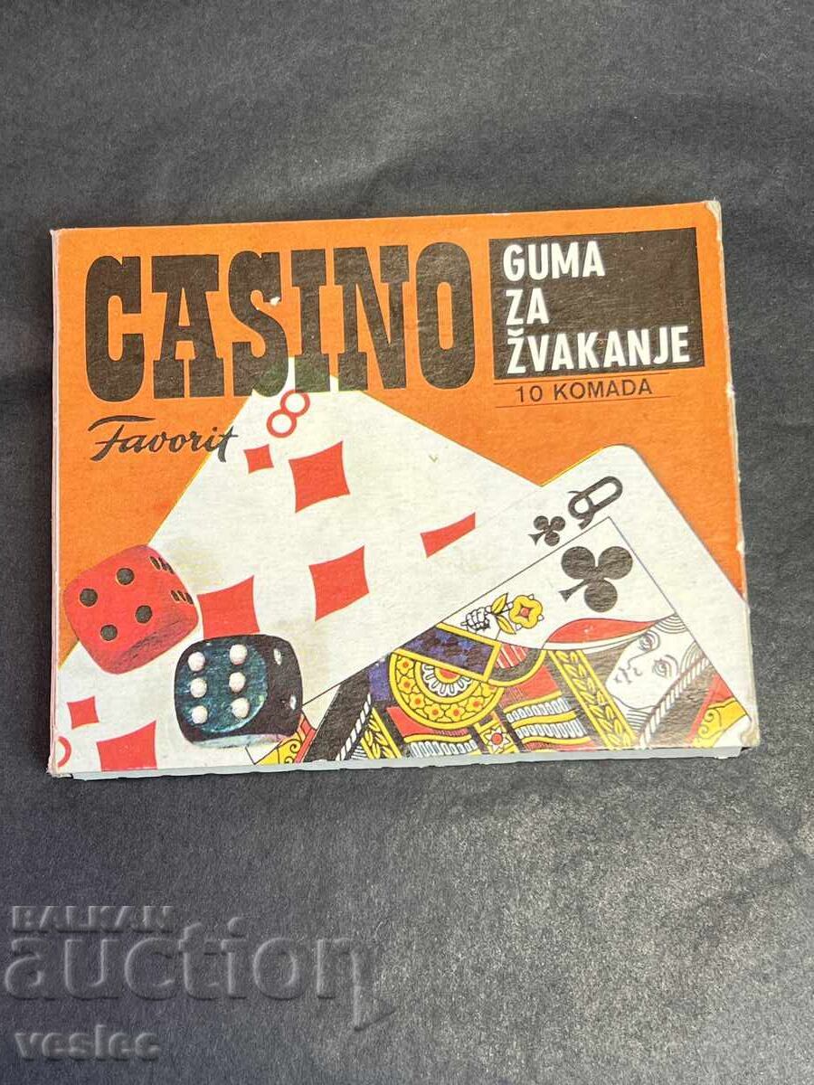 Gumă veche Țigări Gumă Cazinou Iugoslavia Cutie Gumă veche Țigări Gumă Cazinou Iugoslavia Cutie