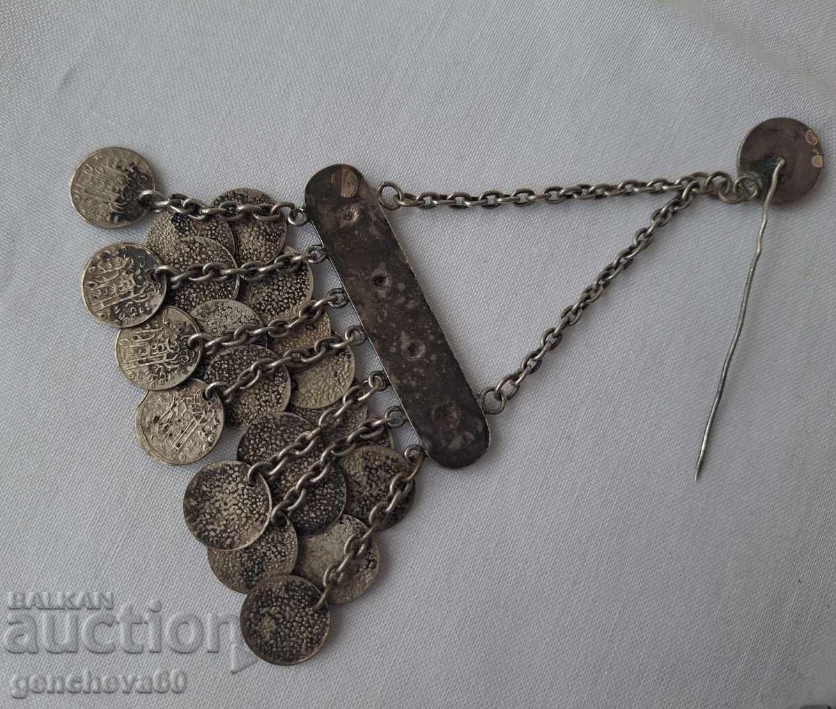 Παράδοση Αναγεννησιακή καρφίτσα, ασημένια καρφίτσα, σατσάν