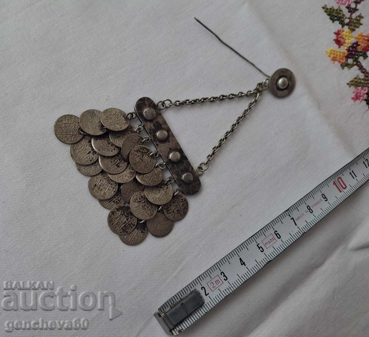 Revival-era trembler needle, pin, silver, sachan - 5