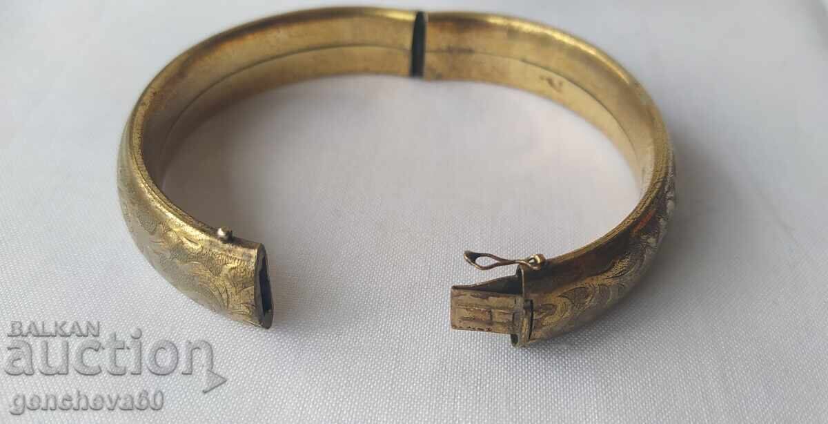 Vintage engraved bracelet gold-plated-doublé - 6 Vintage engraved bracelet gold-plated-doublé - 6