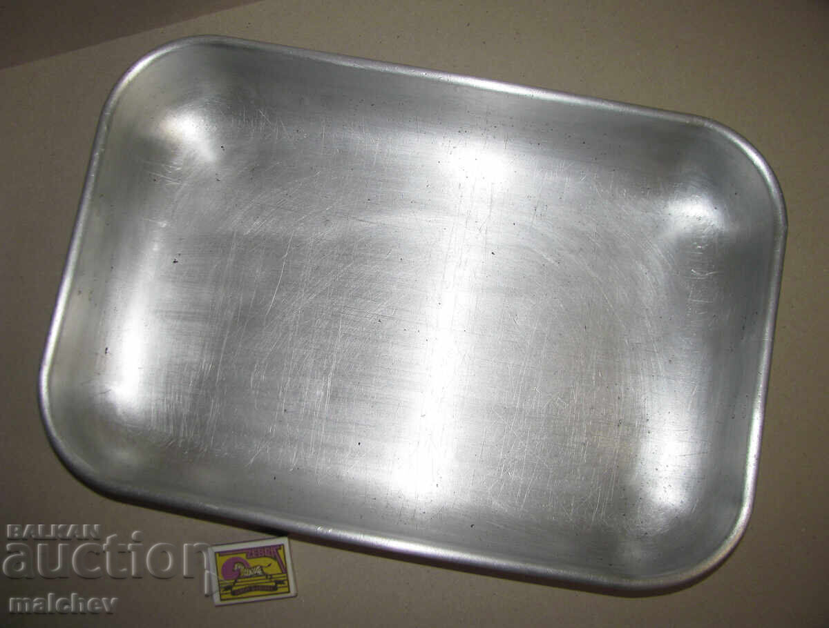 Old aluminum pan 28/42 cm rectangular with handles, excellent - 5 Old aluminum pan 28/42 cm rectangular with handles, excellent - 5