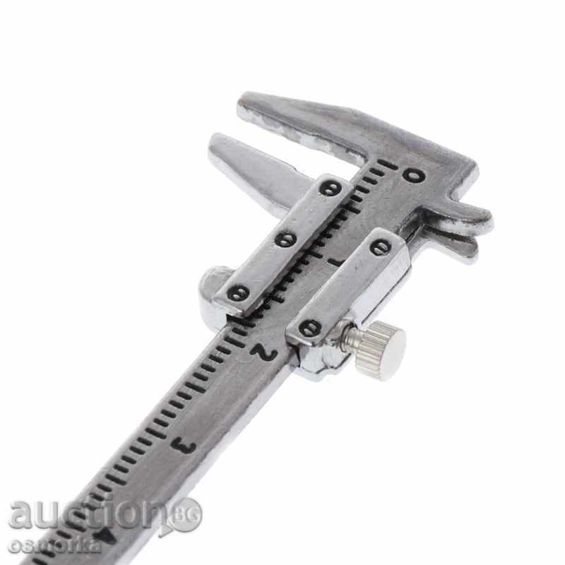 Шублер ключодържател метален 40мм 4см джобен"инструмент" нов - 6 Шублер ключодържател метален 40мм 4см джобен"инструмент" нов - 6