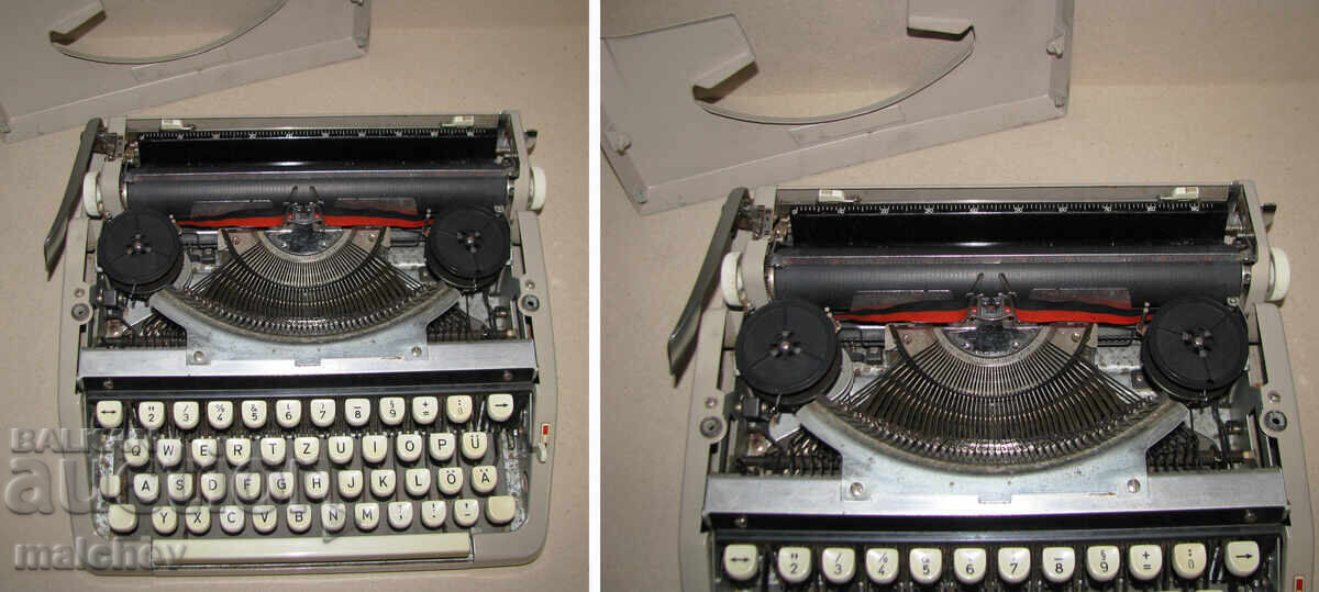 Mașină de scris veche Cornelia cu litere latine, funcțională, excelentă - 7 Mașină de scris veche Cornelia cu litere latine, funcțională, excelentă - 7
