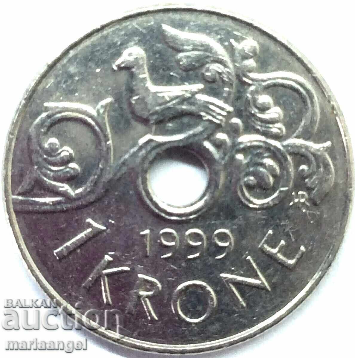 Norway 1 kroner 1999 Norway 1 kroner 1999
