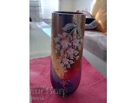 Αρχαίο βάζο Βοημίας, 19εκ, Επιχρύσωση