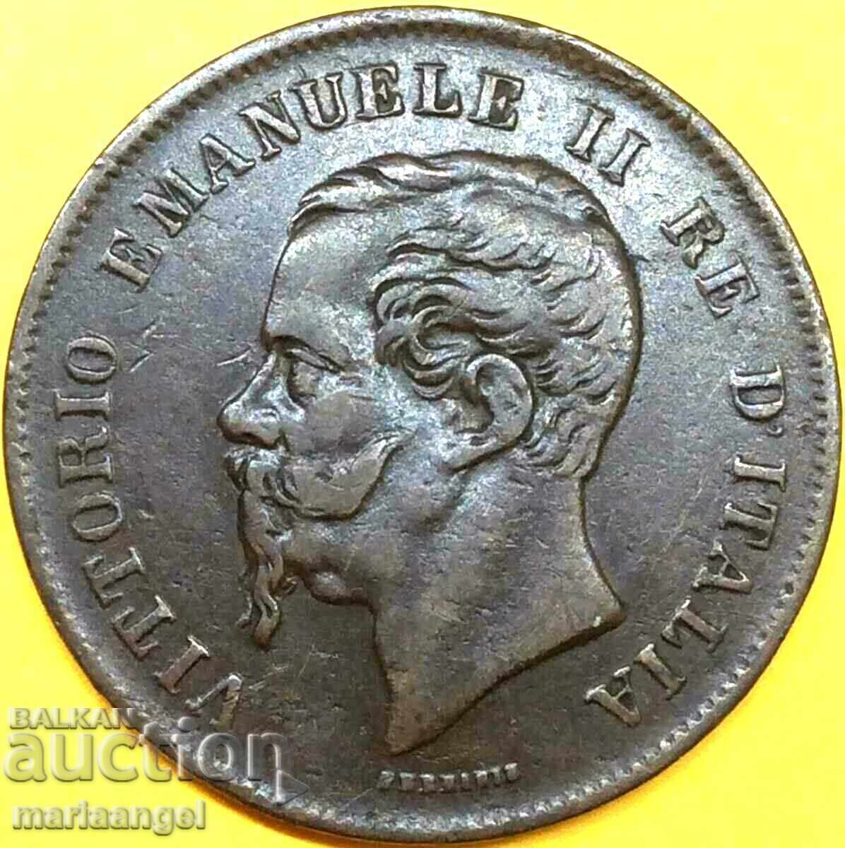 5 centesimi 1862 N - Naples Italy 25mm with price 9.00 BGN | € 4.60