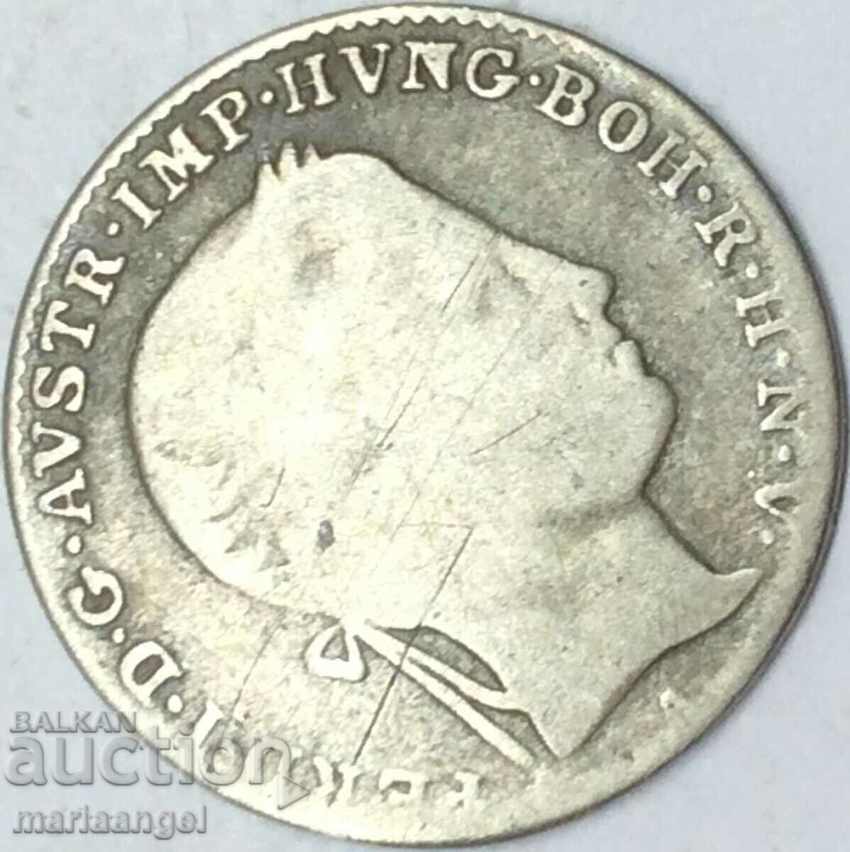 3 κρόιτσερ 1843 Αυστρία Φερδινάνδος Α' Λομβαρδία και Βενετία - 5 3 κρόιτσερ 1843 Αυστρία Φερδινάνδος Α' Λομβαρδία και Βενετία - 5