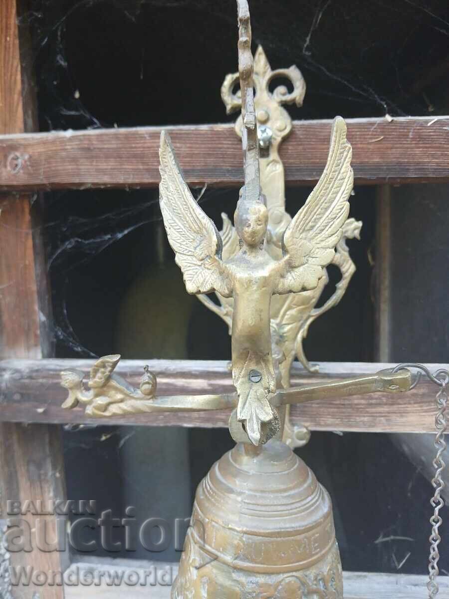 Старинна френска камбана с ангелче с цена € 145.72 | 285.00 лв.