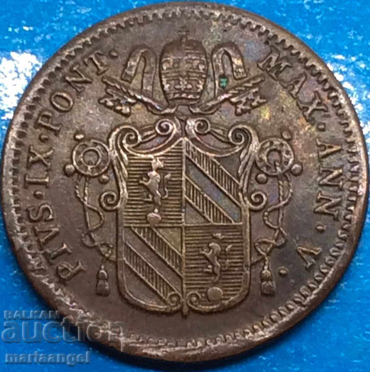 Delivery of 1/2 bayoko 1850 Vatican ROME 23mm bronze