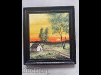 Tablou Apus de Soare - 15/16 cm, ulei