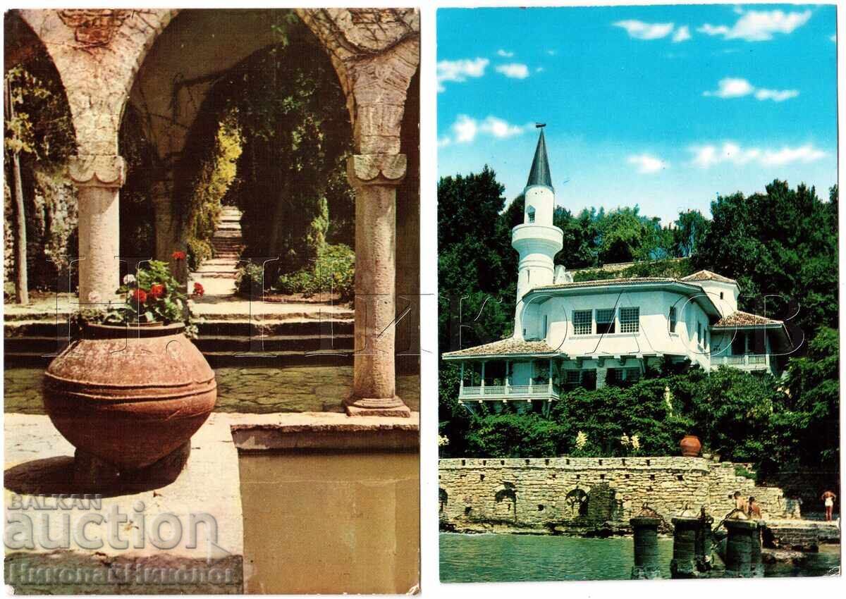 LOT 4x OLD POSTCARDS VIEWS OF THE BALCHIK PALACE E512 LOT 4x OLD POSTCARDS VIEWS OF THE BALCHIK PALACE E512