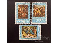 Panama 1967 0.01,0.05 și 0.10 balboa Picturi Religioase