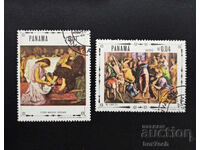 Panama 1968 0.01 și 0.04 balboa Picturi Religioase