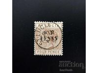 Saint Lucia 1885 4 Pence Queen Victoria