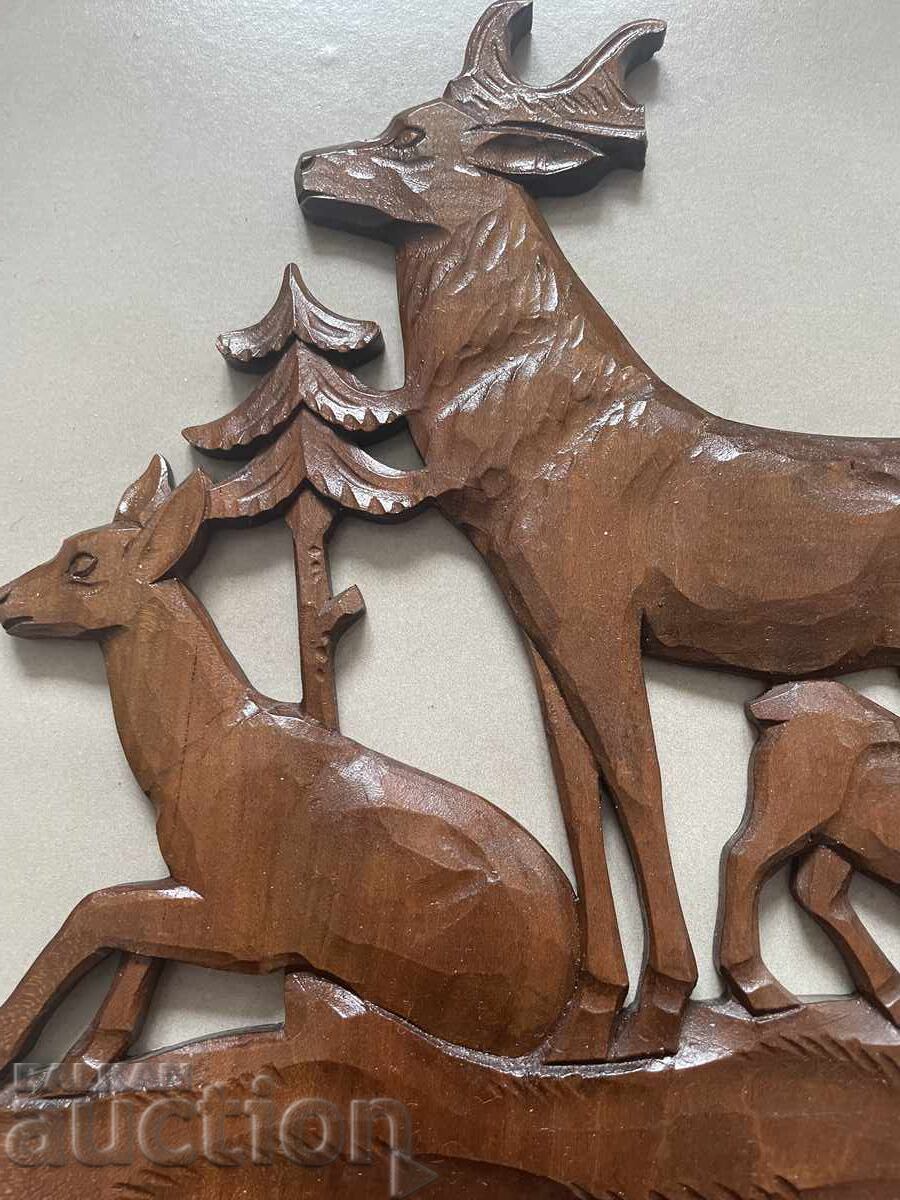 Aplicație Cerb—26/24 cm, lemn cu preț 49.95 BGN | € 25.54