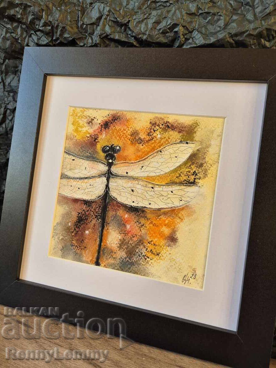 Licitație Toamnă, tablou pastel, original Licitație Toamnă, tablou pastel, original