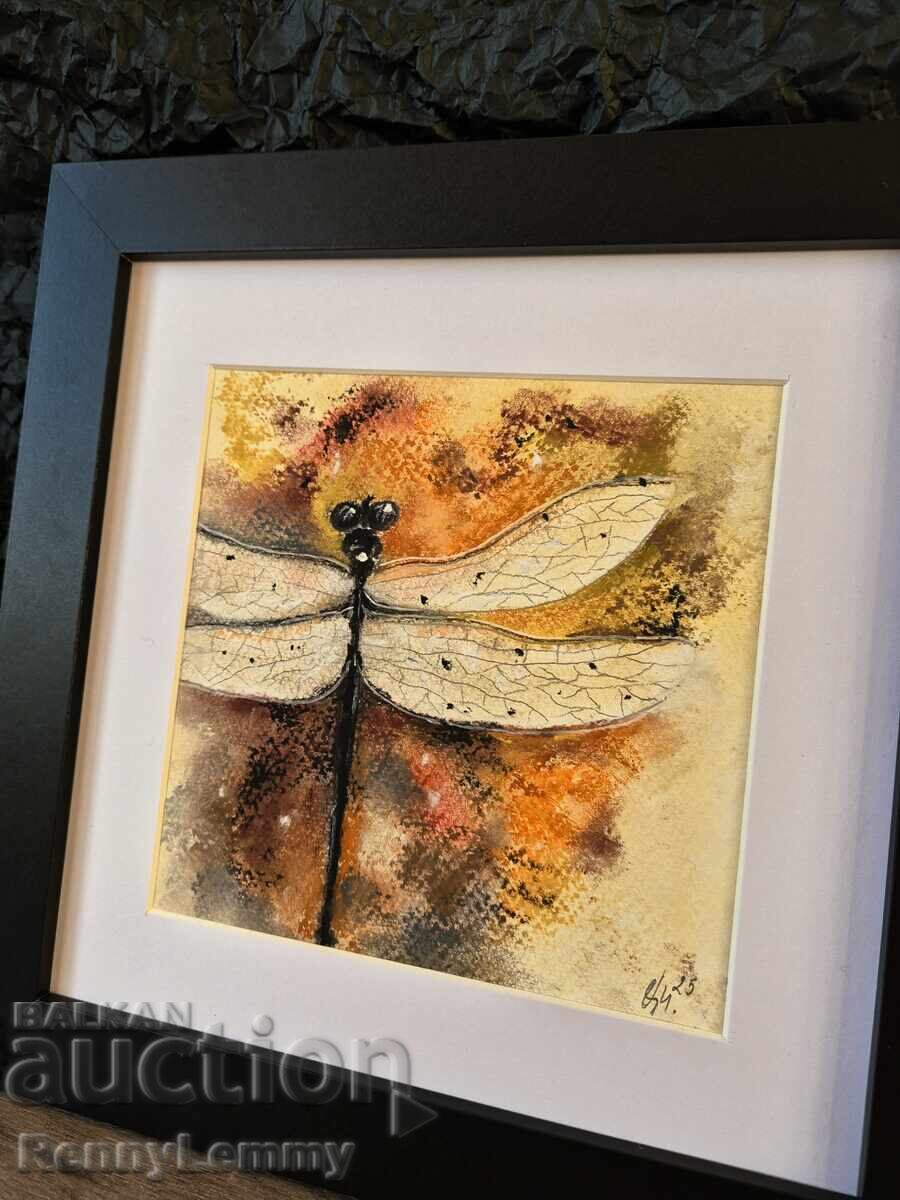 Toamnă, tablou pastel, original Toamnă, tablou pastel, original