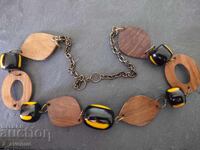 Gerdan, colier bijuterie, lung, cu Catalin, Bakelit, ele, 10.10.25