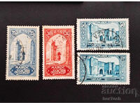 Μαρόκο 1923 25,30,50 σεντίμ και 1.50 φράγκα Μνημεία