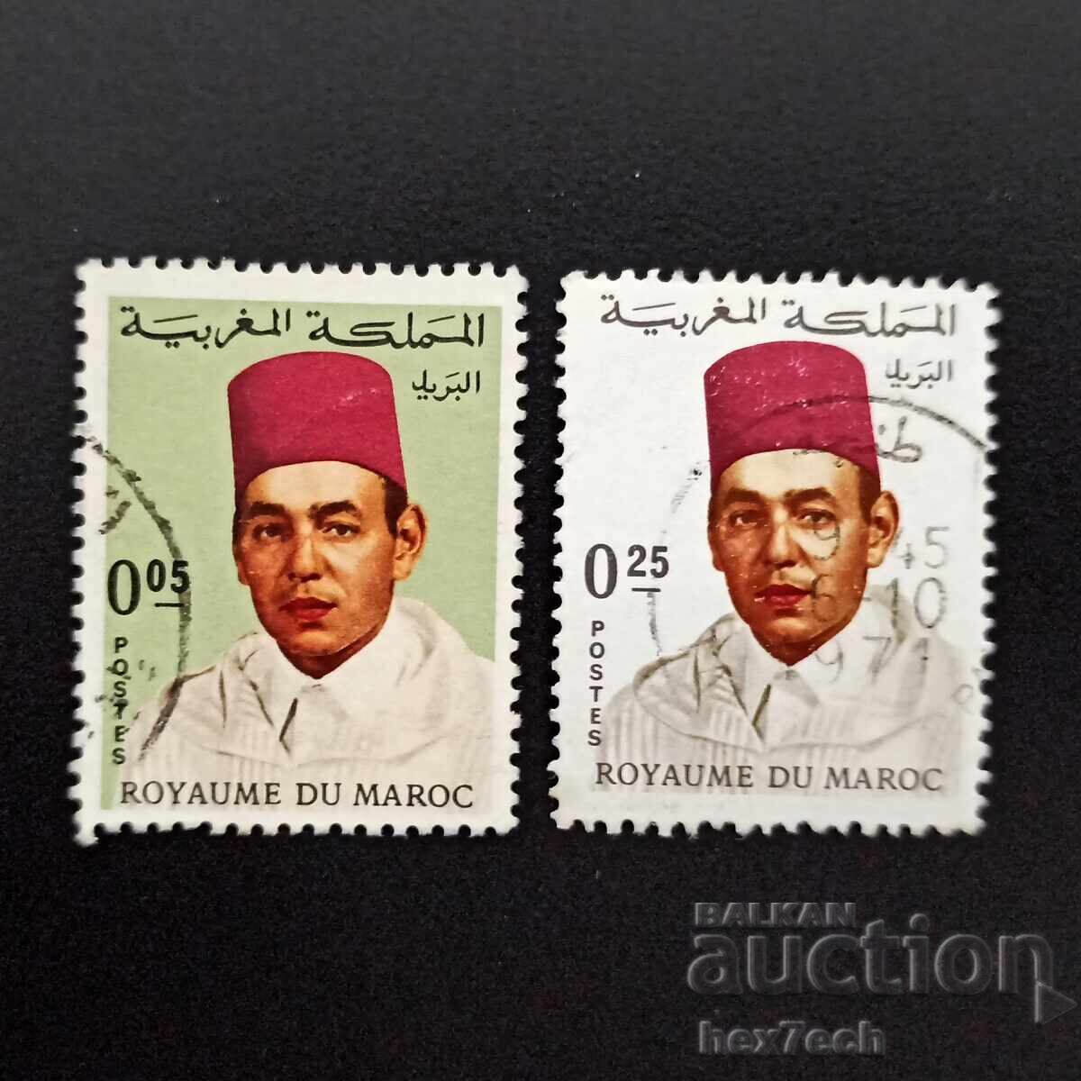 Μαρόκο 1968 0.05 και 0.25 ντιρχάμ Βασιλέας Χασάν II Μαρόκο 1968 0.05 και 0.25 ντιρχάμ Βασιλέας Χασάν II