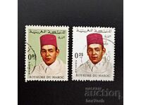 Maroc 1968 0.05 și 0.25 dirhami Regele Hassan al II-lea