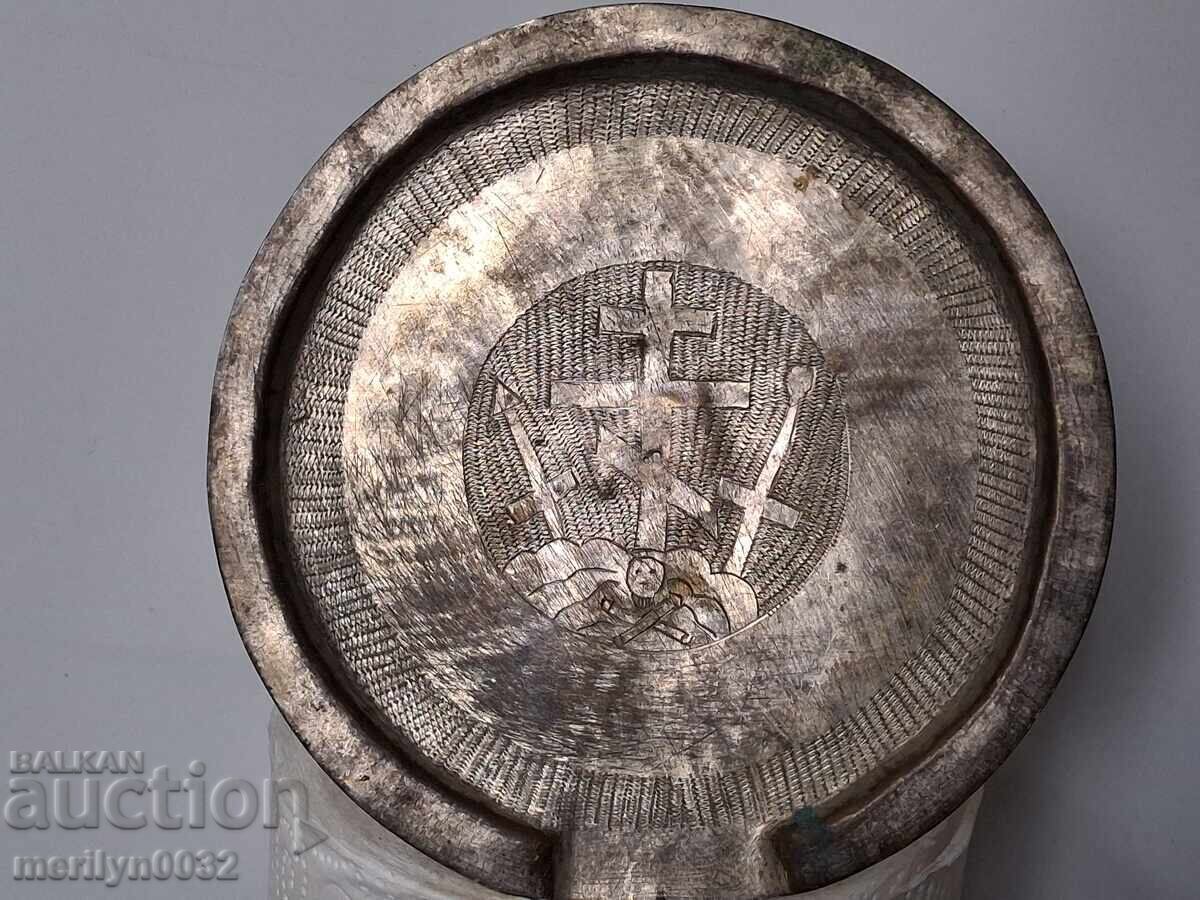 Tepsie ortodoxă pentru anaforă împărtășanie discos Iisus cruce cu preț € 129.70 | 253.67 BGN