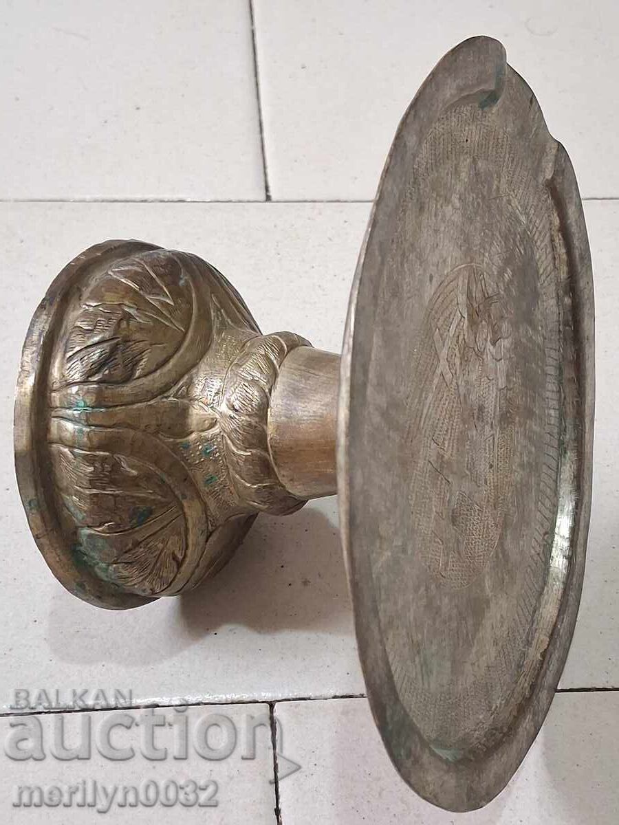 Аукцион Православна тепсия за нафора причастие дискос Исус кръст Аукцион Православна тепсия за нафора причастие дискос Исус кръст