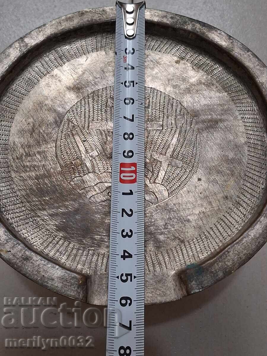 Tepsie ortodoxă pentru anaforă împărtășanie discos Iisus cruce - 6