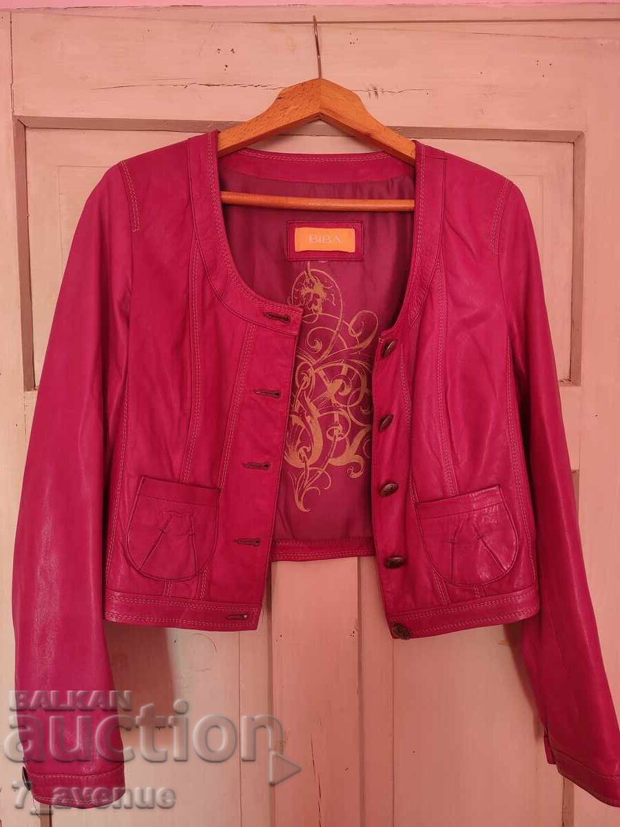 Biba jacket, natural leather, women's, MAGNETIC, 10.10.25