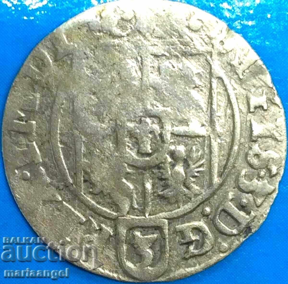 Πολωνία Λιθουανία 3 Polker Poltorak 1/24 Thaler Sigismund Ασημένιο βάζο με τιμή 19.00 BGN | € 9.71