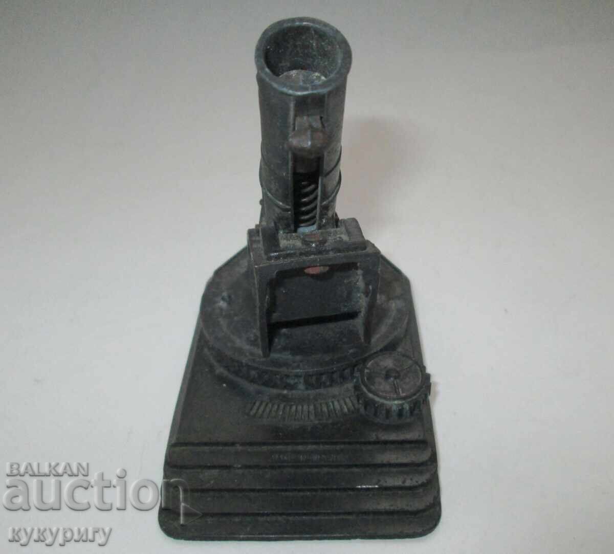 Old French military toy cannon model with a spring - 6