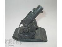 Vechiă jucărie militară franceză, model machetă tun cu arc