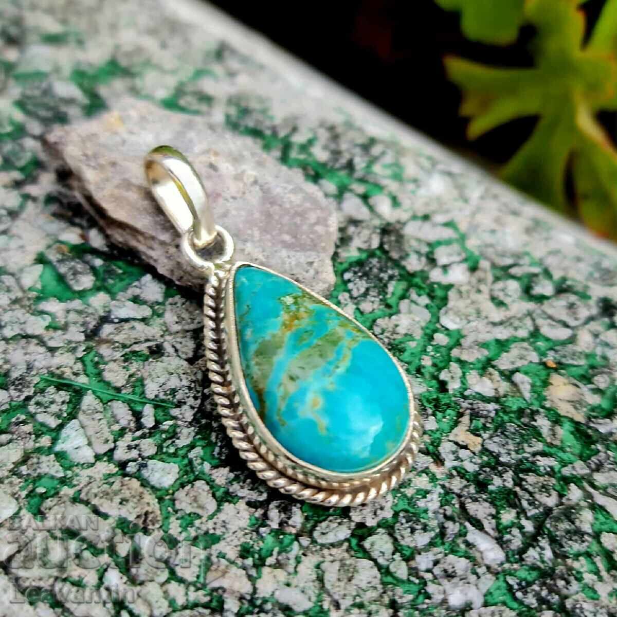 Сребърна висулка с Mohave Turquoise с цена 46.00 лв. | € 23.52