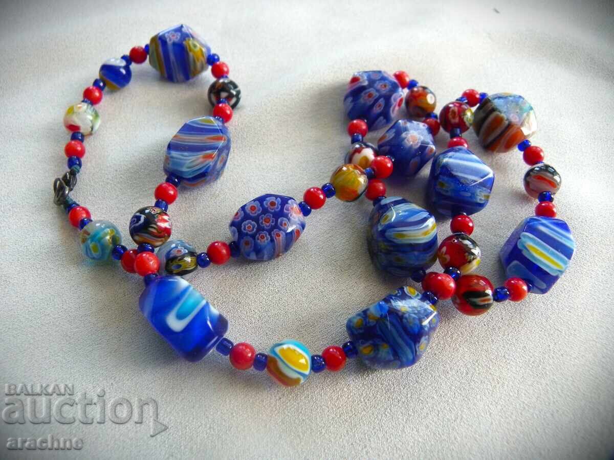Old Venetian Necklace - Murano Millefiori with price 140.00 BGN | € 71.58 Old Venetian Necklace - Murano Millefiori with price 140.00 BGN | € 71.58