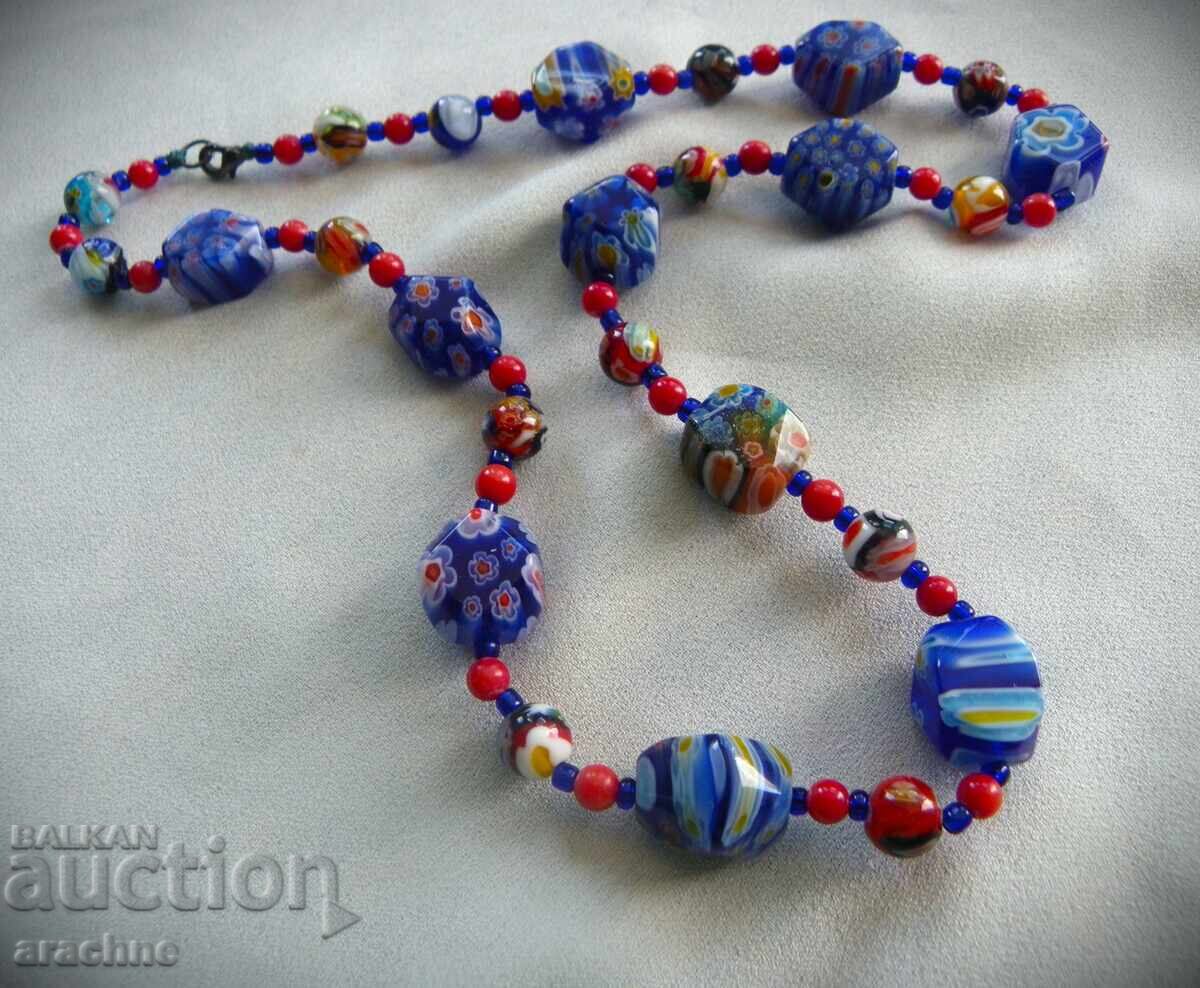 Old Venetian Necklace - Murano Millefiori Old Venetian Necklace - Murano Millefiori