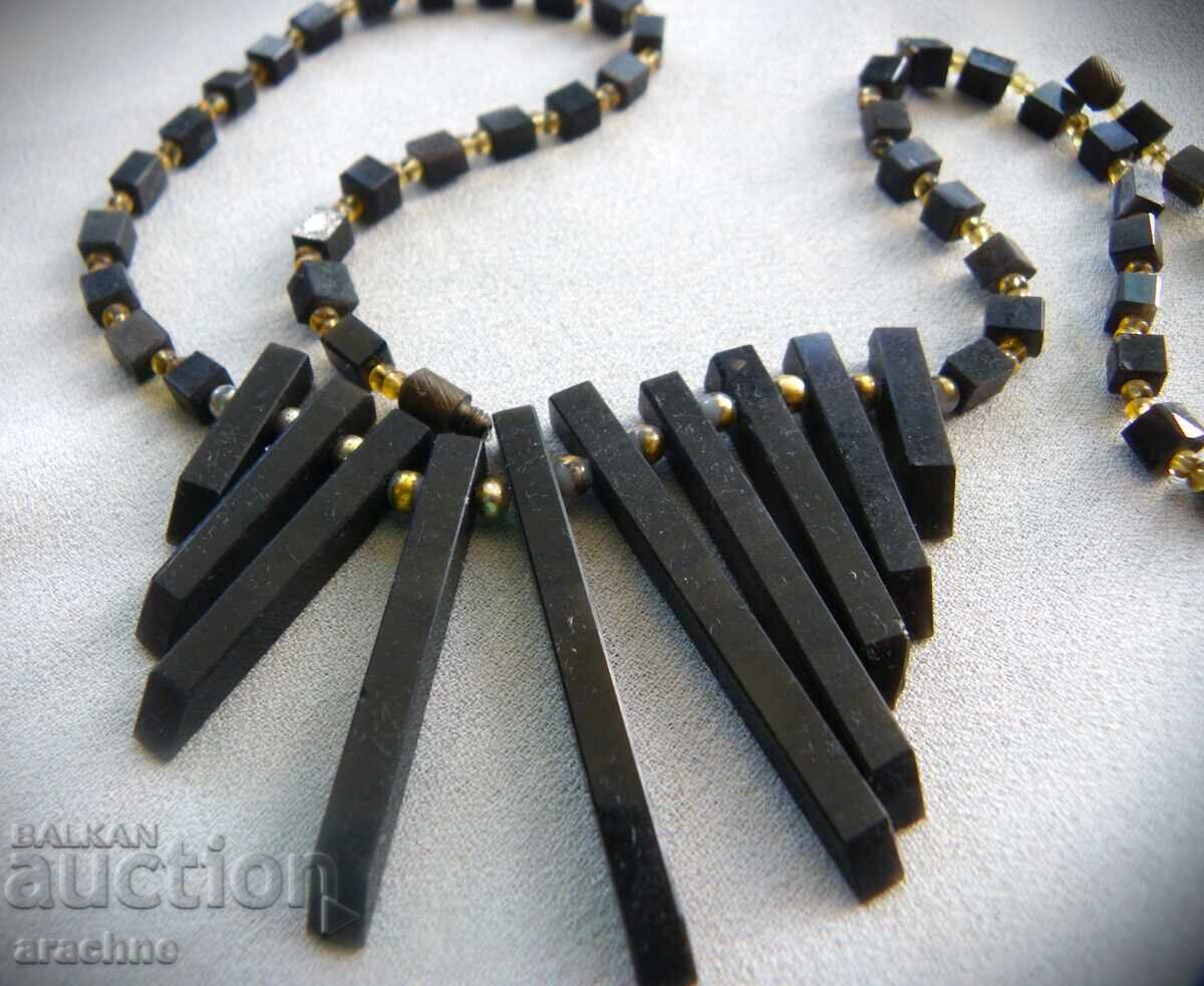 Old Armenian Obsidian Necklace from Mount Ararat with price 110.00 BGN | € 56.24