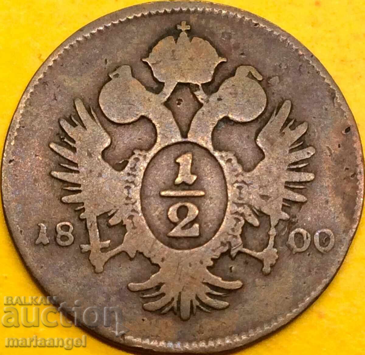 Αυστρία 1/2 Kreuzer 1800 A - Βιέννη - 5