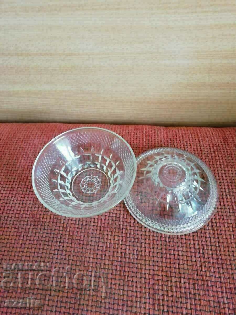 Delivery of Glass bowl with lid, candy bowl, sugar bowl Delivery of Glass bowl with lid, candy bowl, sugar bowl