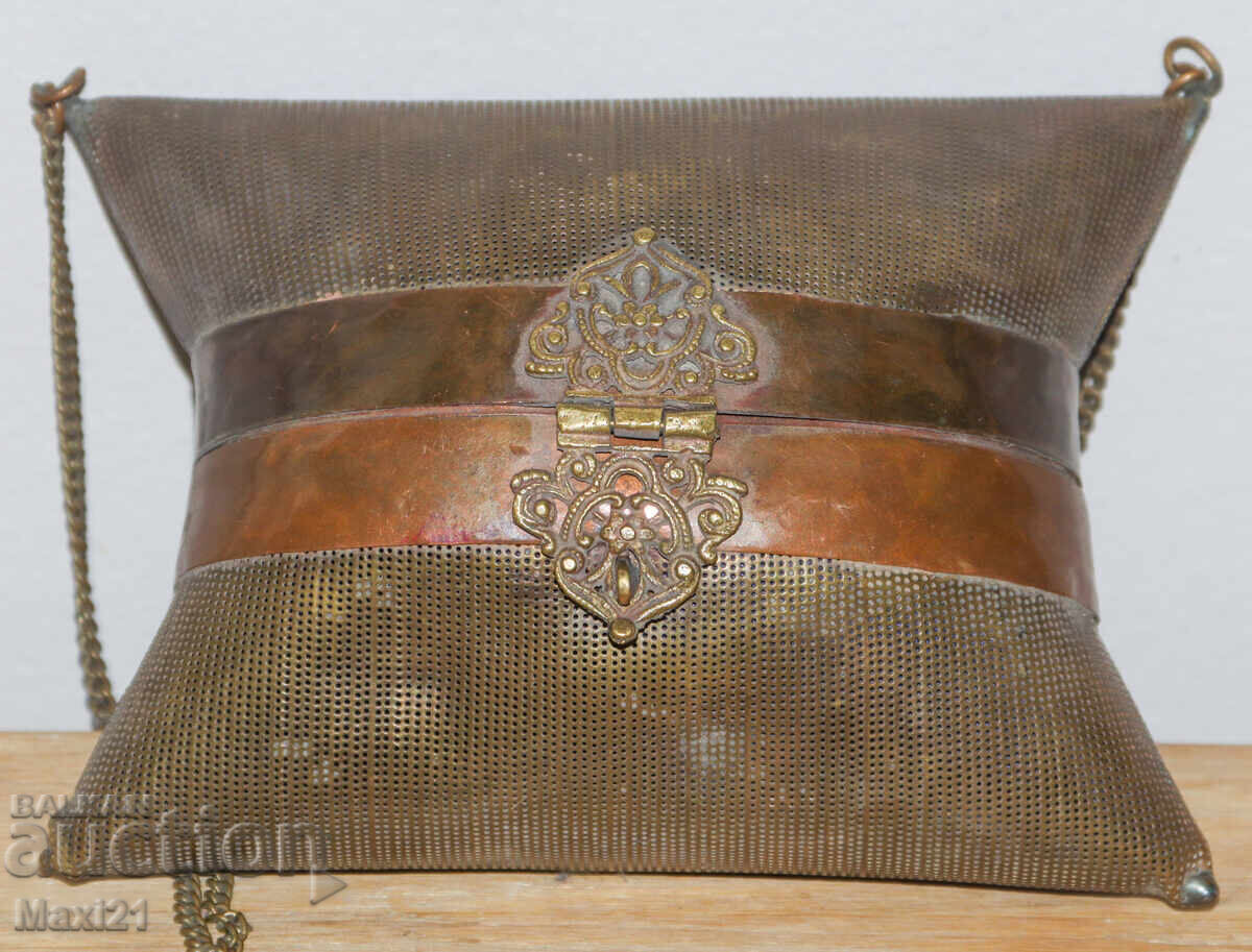 Old small ladies' bag, brass with copper elements with price € 178.95 | 350.00 BGN