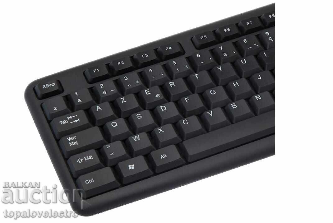Δημοπρασία ΚΑΙΝΟΥΡΓΙΟ! USB πληκτρολόγιο APM AZERTY 105 πλήκτρων με αριθμητικό πληκτρολόγιο