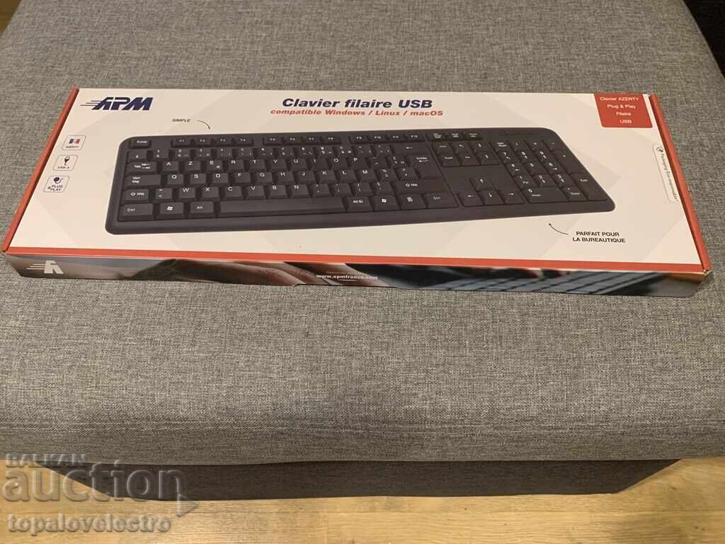 ΚΑΙΝΟΥΡΓΙΟ! USB πληκτρολόγιο APM AZERTY 105 πλήκτρων με αριθμητικό πληκτρολόγιο - 6