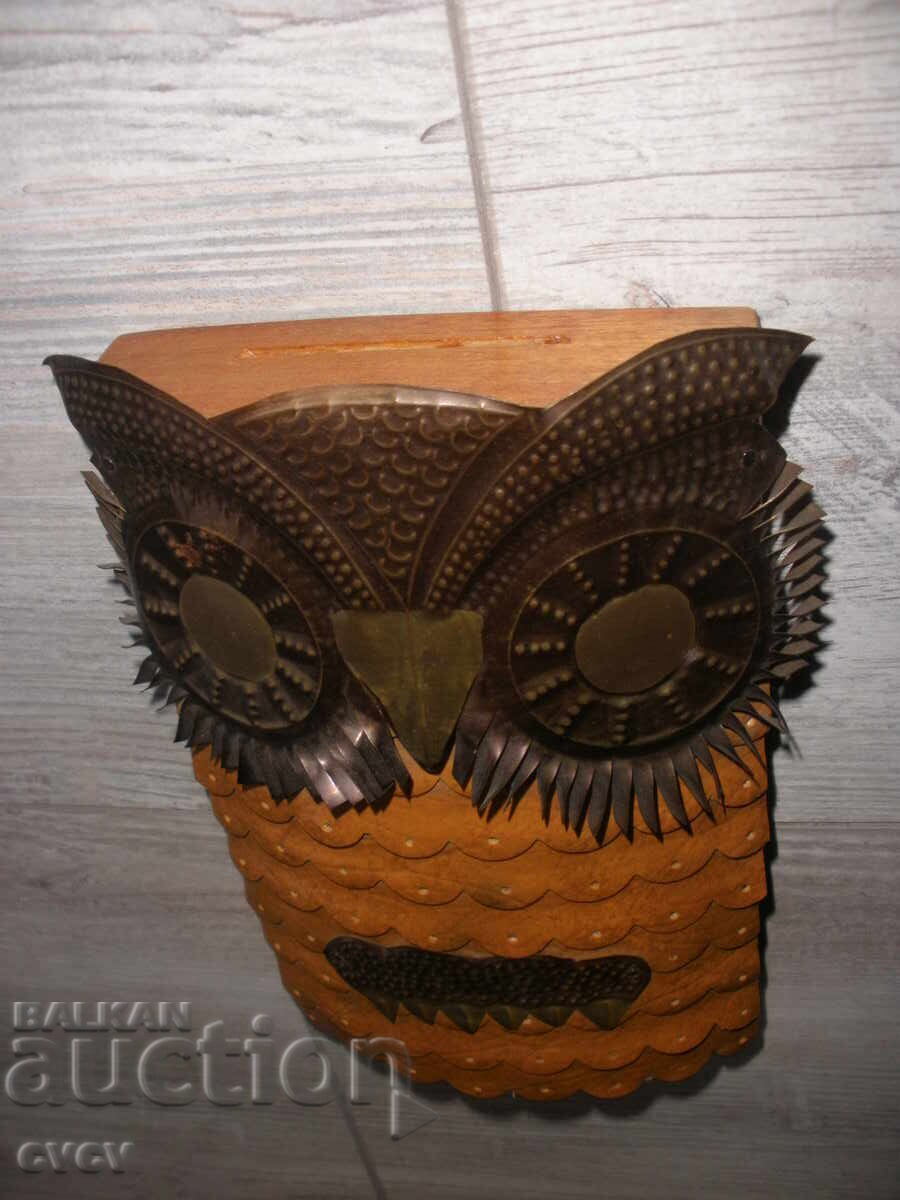 Κασέτα, Κουκουβάγια - ξύλο, δέρμα και μέταλλο - Β.Ζ.Τ - 5 Κασέτα, Κουκουβάγια - ξύλο, δέρμα και μέταλλο - Β.Ζ.Τ - 5