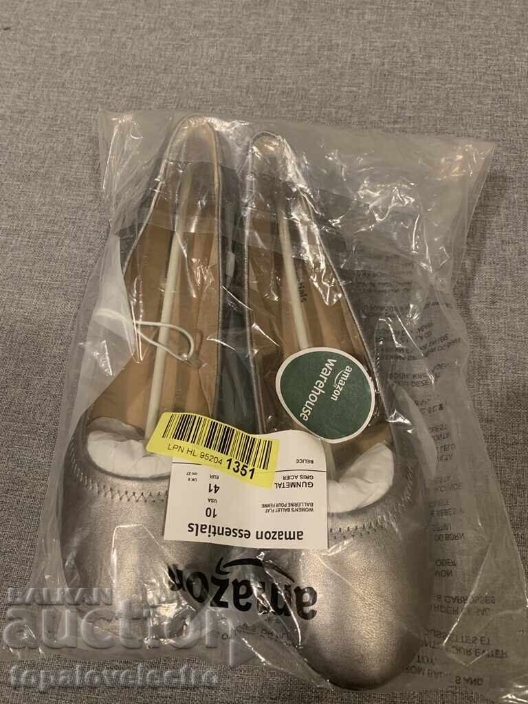 NEW! Amazon Essentials Women's Ballet Flats Ballerinas N41, color: mint - 7