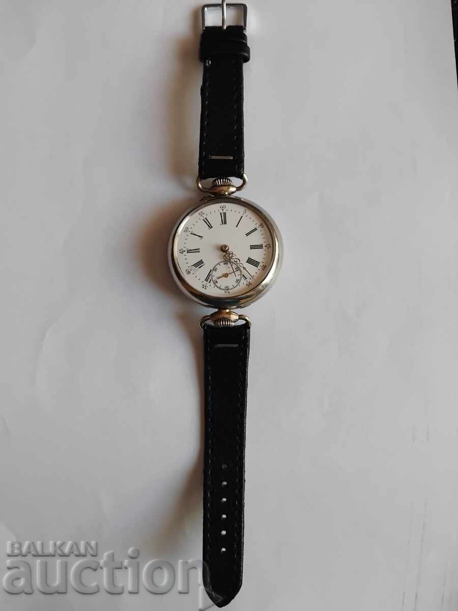 Vintage Converted 100-year-old Pocket Watch to Wristwatch! Excellent! - 6