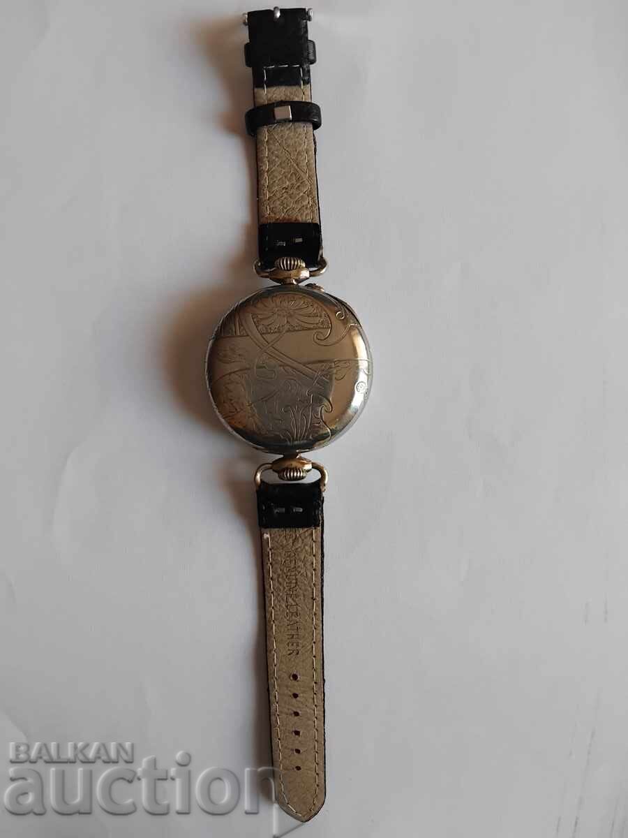 Vintage Converted 100-year-old Pocket Watch to Wristwatch! Excellent! - 7