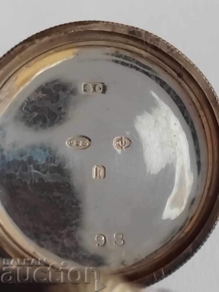 Ceas de buzunar modificat Vintŭch de 120 de ani, transformat în ceas de mână! Excelent! - 7