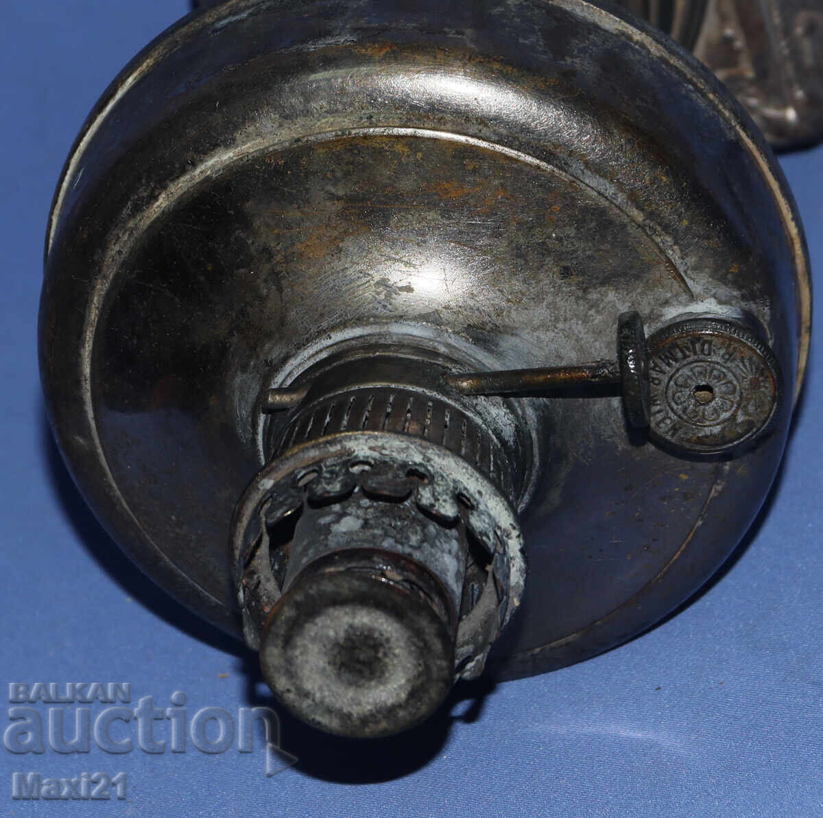 Antique German kerosene lamp - 6