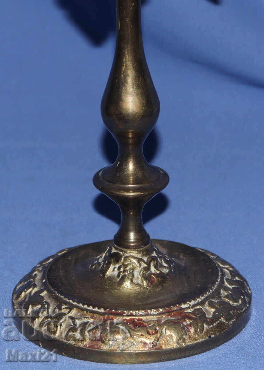 Διακοσμητικό μπρούτζινο κηροπήγιο - 6