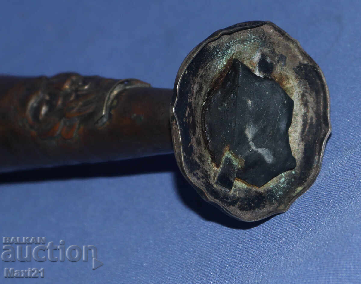 Стара Австрийска посребрена декоративна вазичка - 5 Стара Австрийска посребрена декоративна вазичка - 5