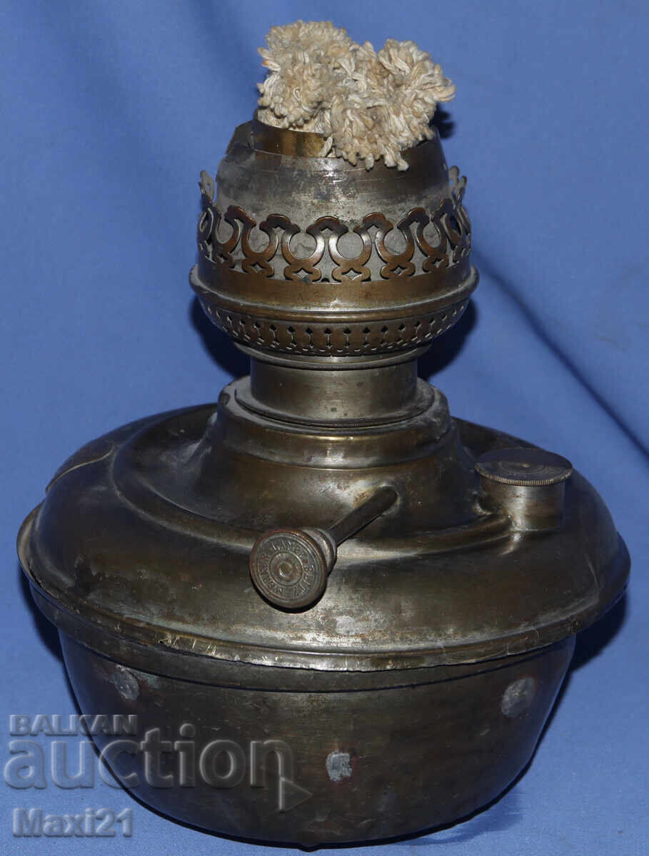 Antique German kerosene lamp - 6